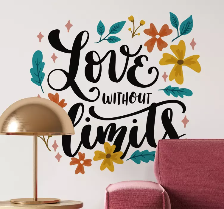 Limitless Love love sticker - TenStickers