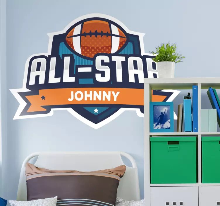 All-Star Football Emblem sport sticker - TenStickers