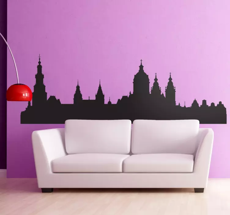 Amsterdam Skyline Sticker - TenStickers