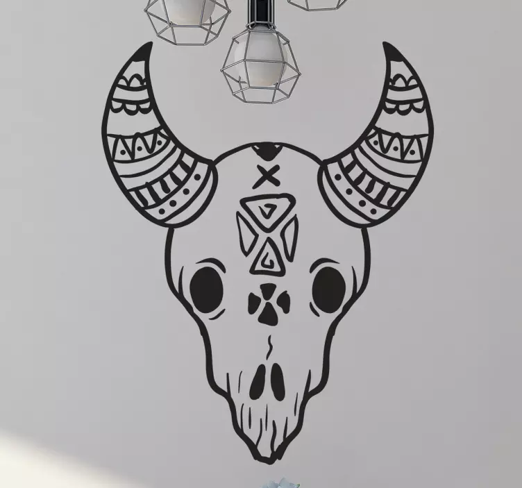 Animal Skull Wall Sticker - TenStickers