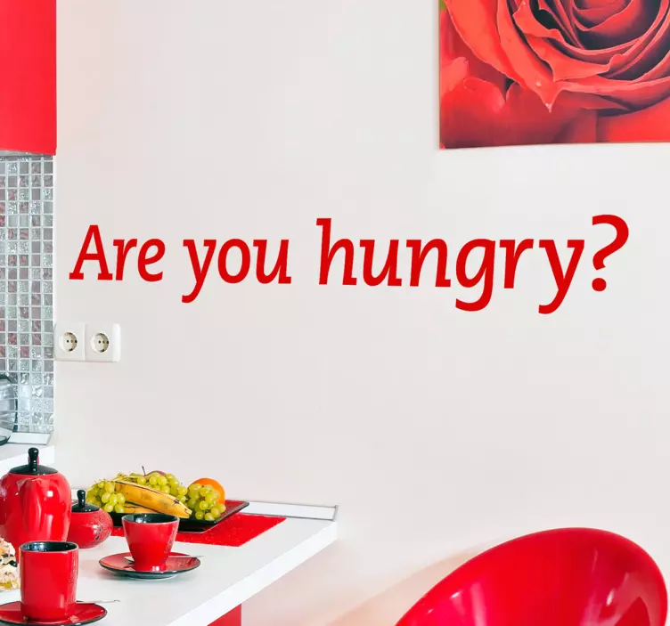 Are You Hungry? Wall Sticker - TenStickers