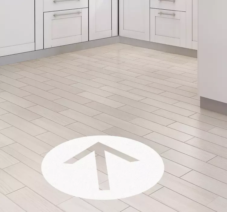 Arrow point  floor sticker - TenStickers