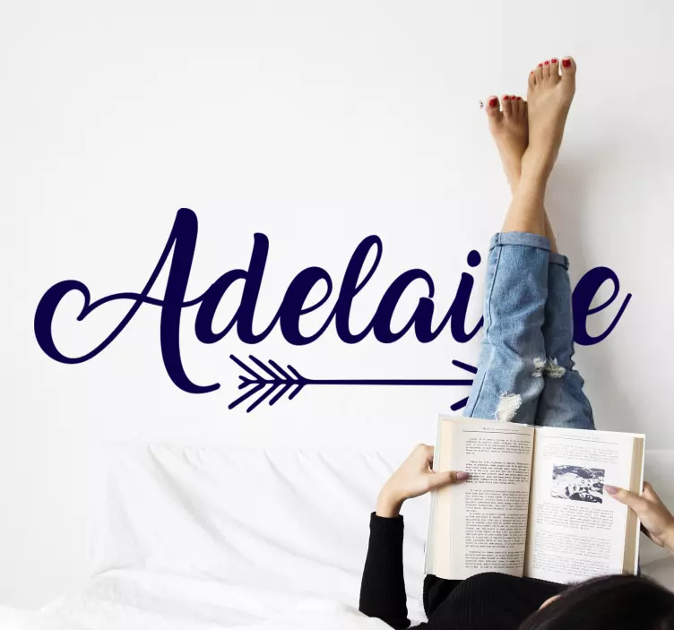 Arrow with name Kids  text wall sticker - TenStickers