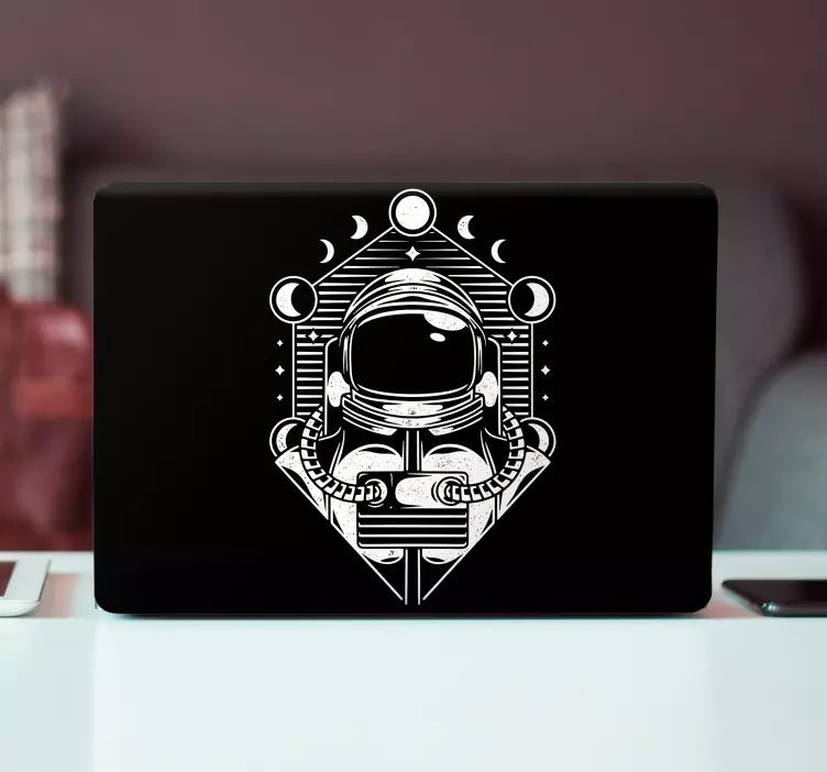 Laptop sticker astronaut character design - TenStickers