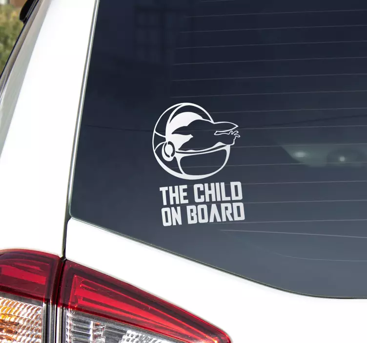 Famous character baby on board sticker - TenStickers