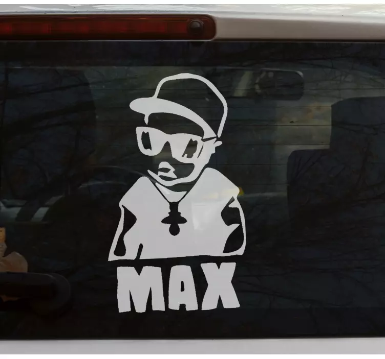 Baby on board sticker stylish character silhouette - TenStickers