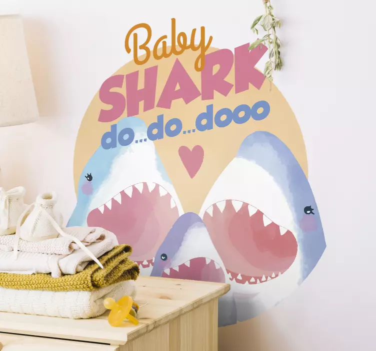 Baby Shark Doo Doo Doo petsticker - TenStickers