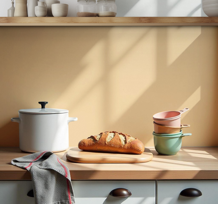 backsplash plain colors utensil sticker - TenStickers