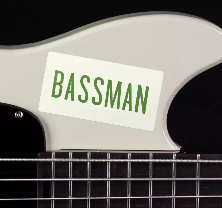 Bassman rock vinyl sticker - TenStickers