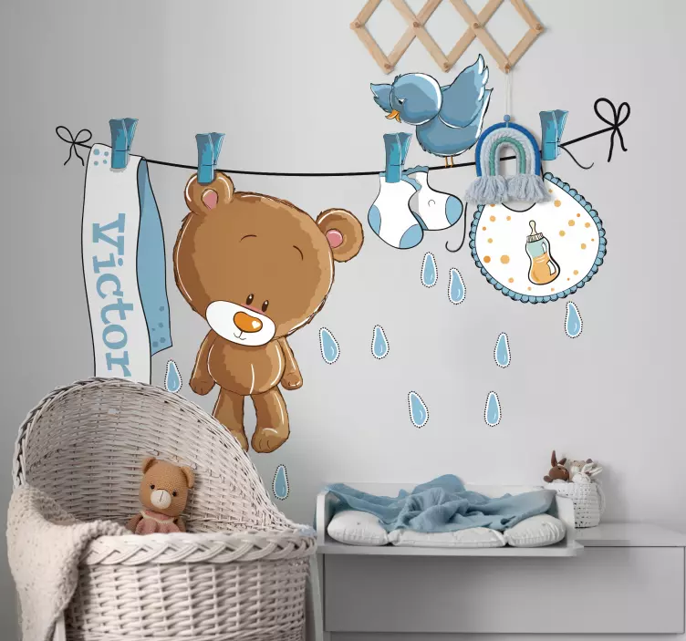 Cuddle Up to Sweetness: Teddy Bear Sticker - TenStickers