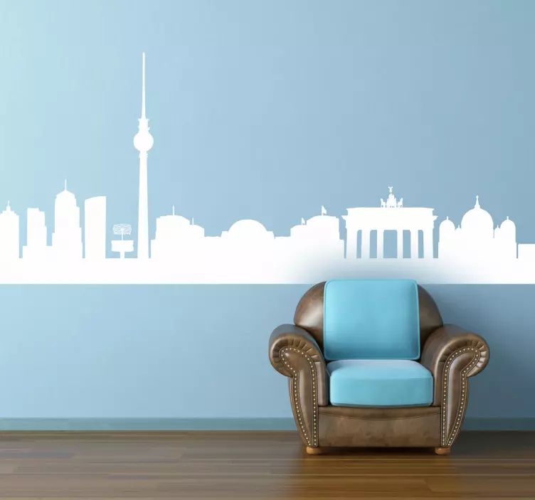 Berlin Skyline Wall Sticker - TenStickers