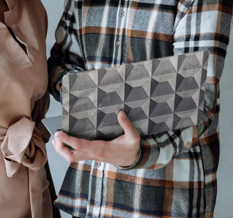 Laptop sticker béton brut - TenStickers