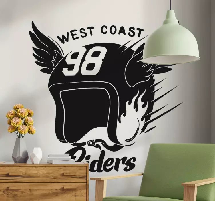 Biker Gang motorbike decal - TenStickers