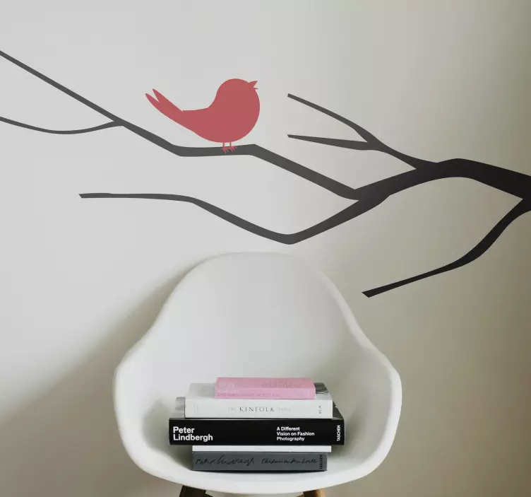 Bird On Branch Location sticker - TenStickers