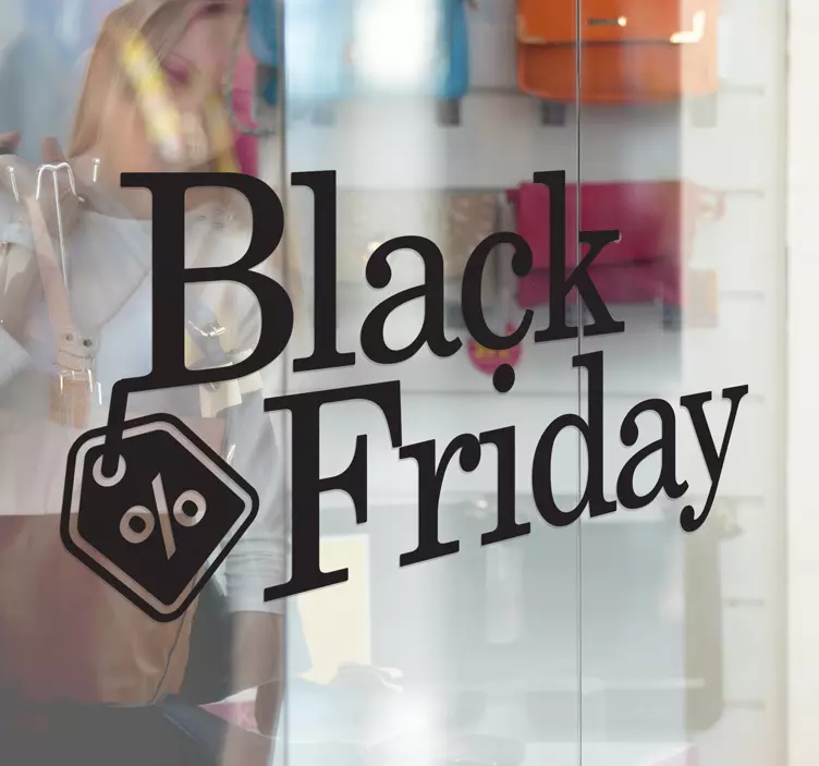 Black Friday Promo sale sticker - TenStickers