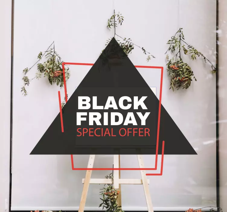 Special sale sign Black Friday window sticker - TenStickers