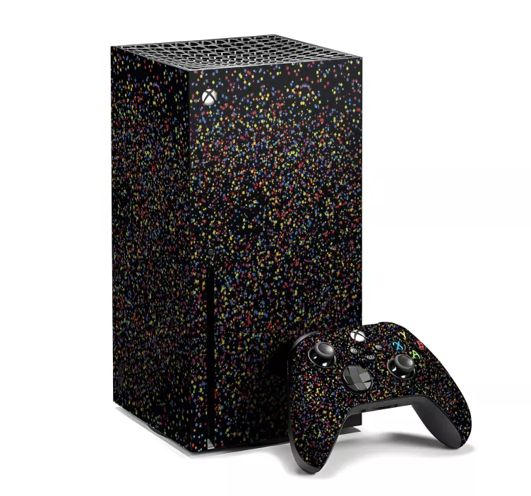 Black glitter texture xbox skin - TenStickers