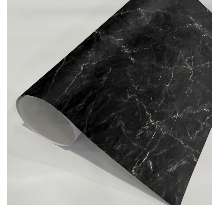 Black Marble Furniture Sticker - TenStickers