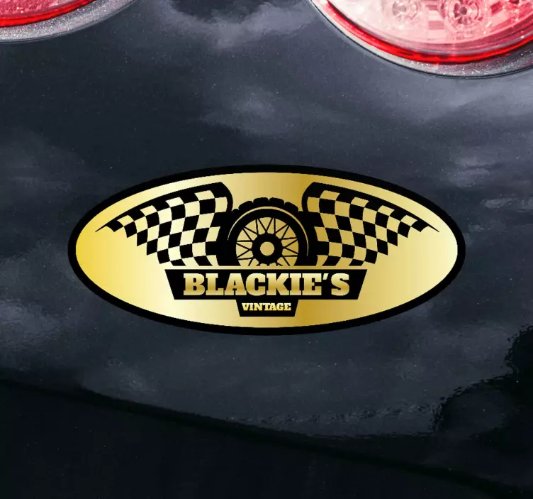 Blackie's Vintage design car sticker - TenStickers