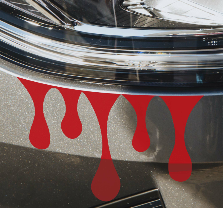 Bloody drops light Car Sticker - TenStickers