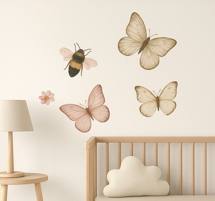 Boho insects design wall sticker for kids - TenStickers
