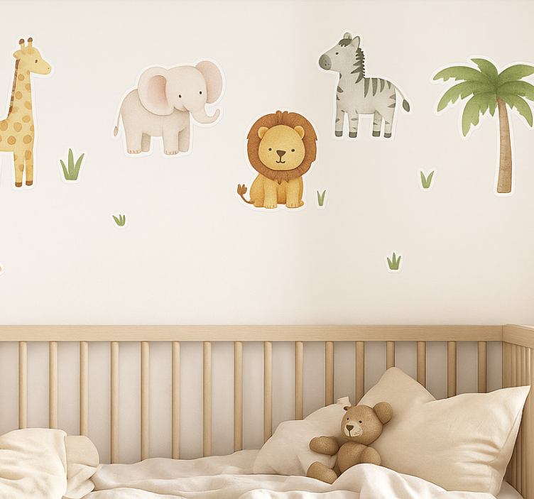 Boho jungle set wall sticker for kids - TenStickers