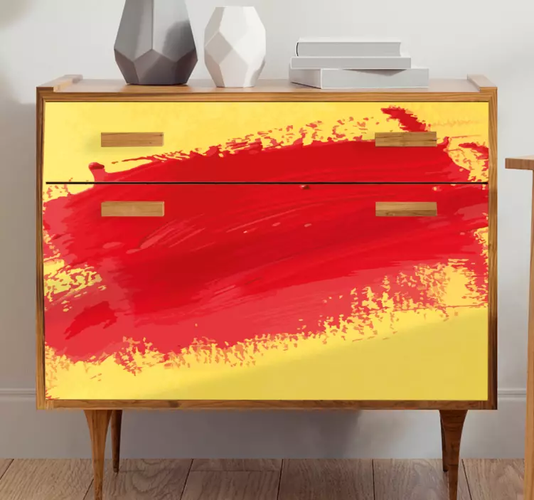 Bold Brushstroke Accent furniture sticker - TenStickers