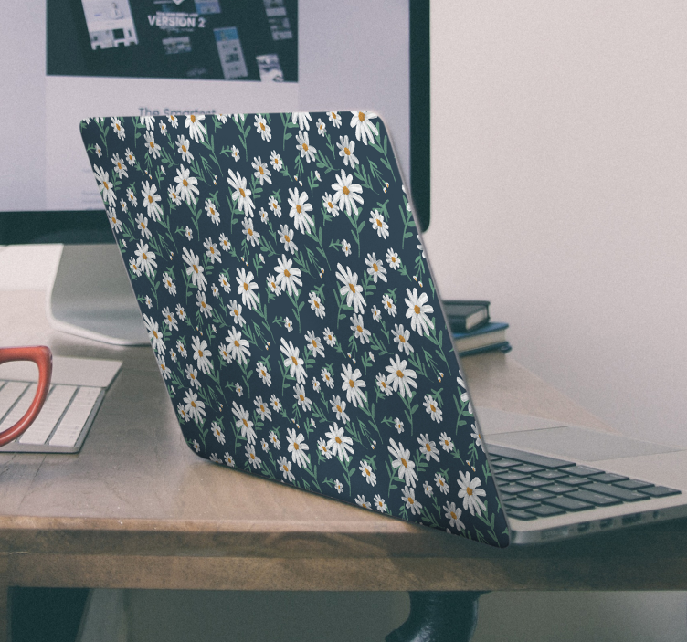 Botanical Print Cover laptop skin - TenStickers