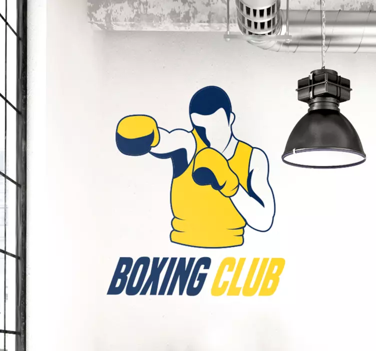 Boxing Club Graphic sport sticker - TenStickers