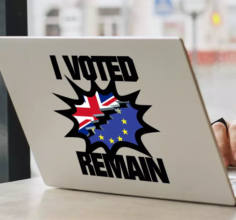 Brexit laptop sticker wall sticker - TenStickers