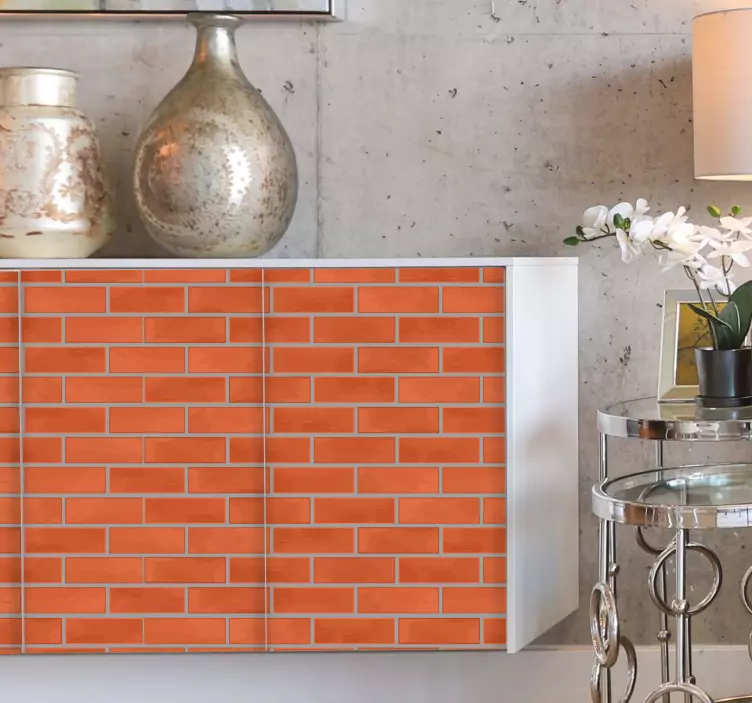 Brick pattern surface furniture sticker - TenStickers
