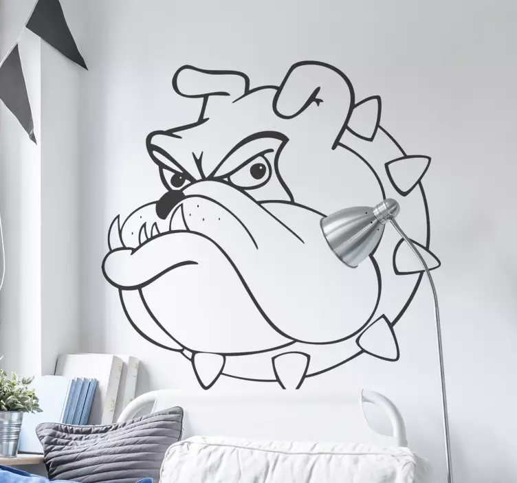 Bull Dog Wall Sticker - TenStickers