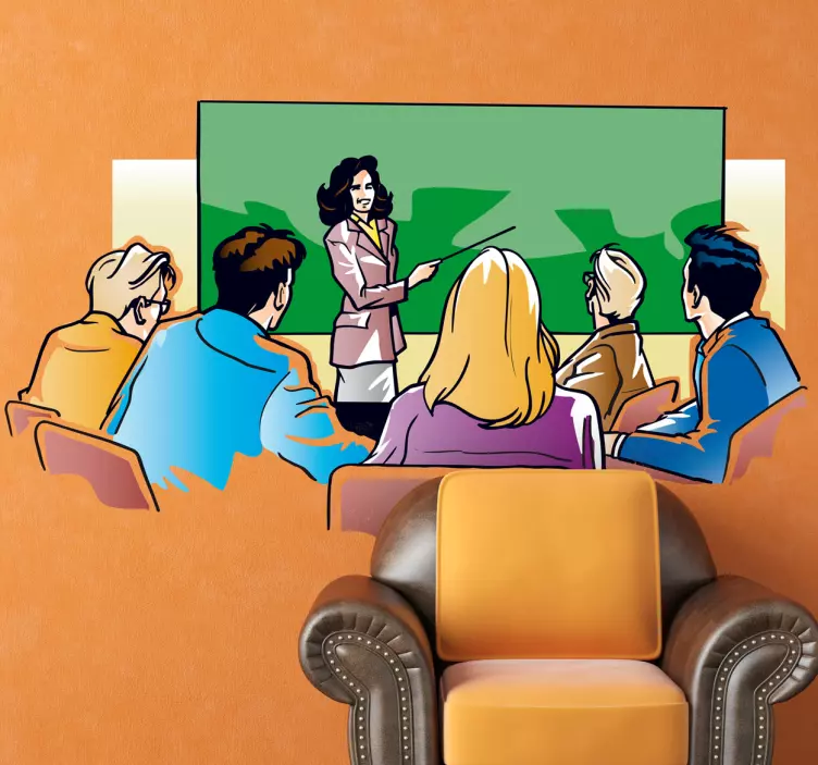 Business Presentation Scene object sticker - TenStickers