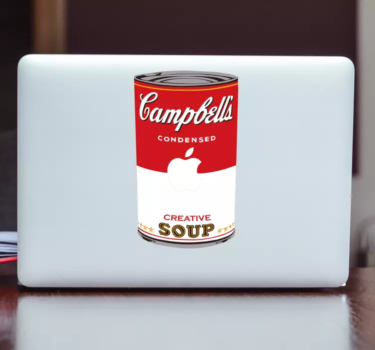 Campbells Soup Laptop Sticker - TenStickers