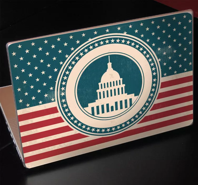 Capitol Building Emblem laptop skin - TenStickers