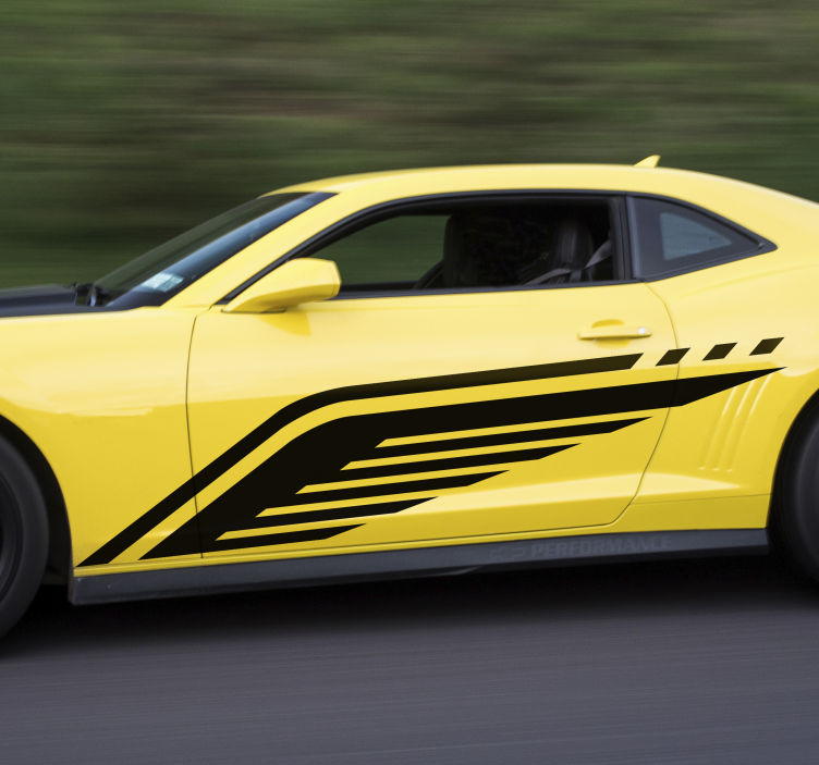Monocolour wing car decal - TenStickers