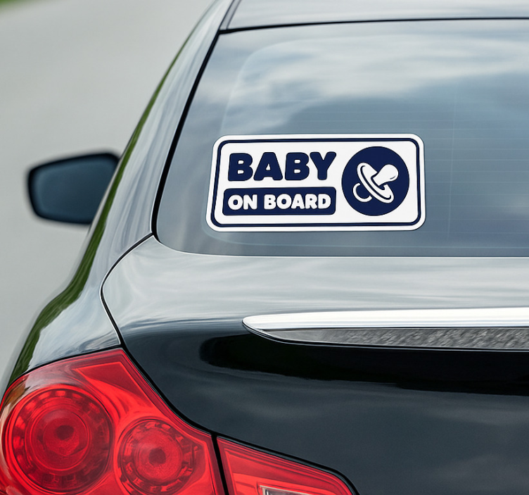 Car sticker baby on board sign - TenStickers