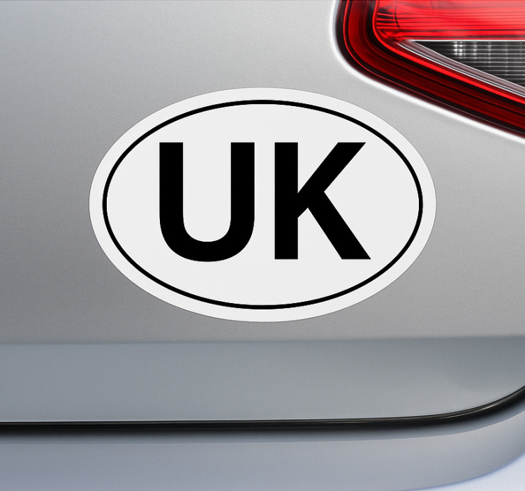 Car sticker uk europe travel - TenStickers