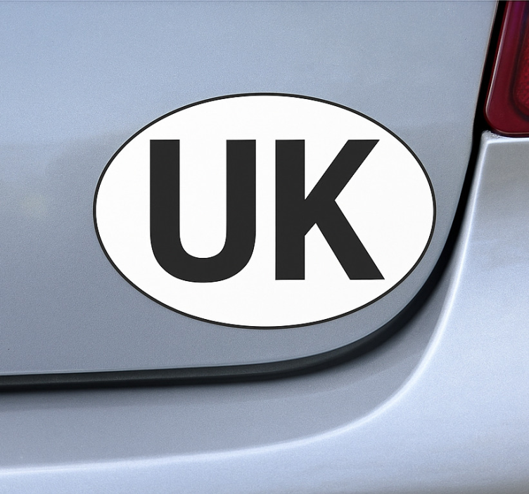 Car sticker uk europe travel law - TenStickers