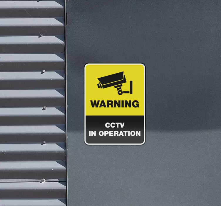 CCTV in operation sticker vinyl sign - TenStickers