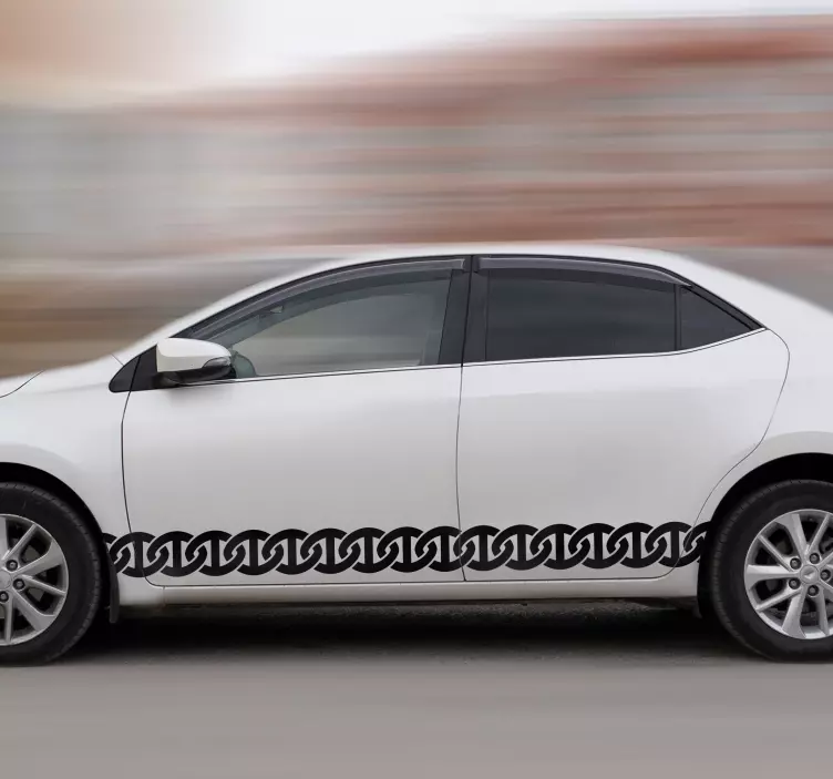 Chains effect car vinyl decal - TenStickers