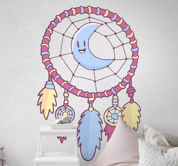 Cheerful dream catcher wall sticker for kids - TenStickers