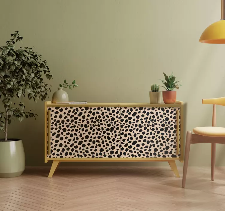 Cheetah pattern furniture decal - TenStickers