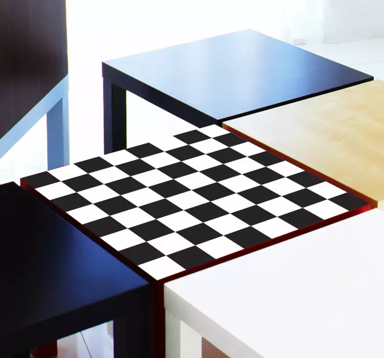 Chess and Checkers Board Sticker - TenStickers