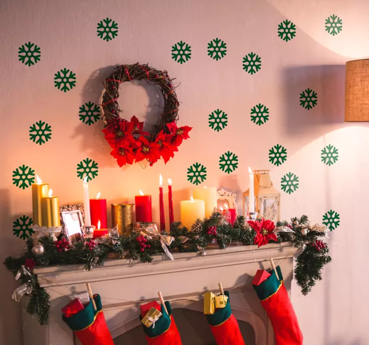 Christmas Snowflakes Wall Sticke - TenStickers