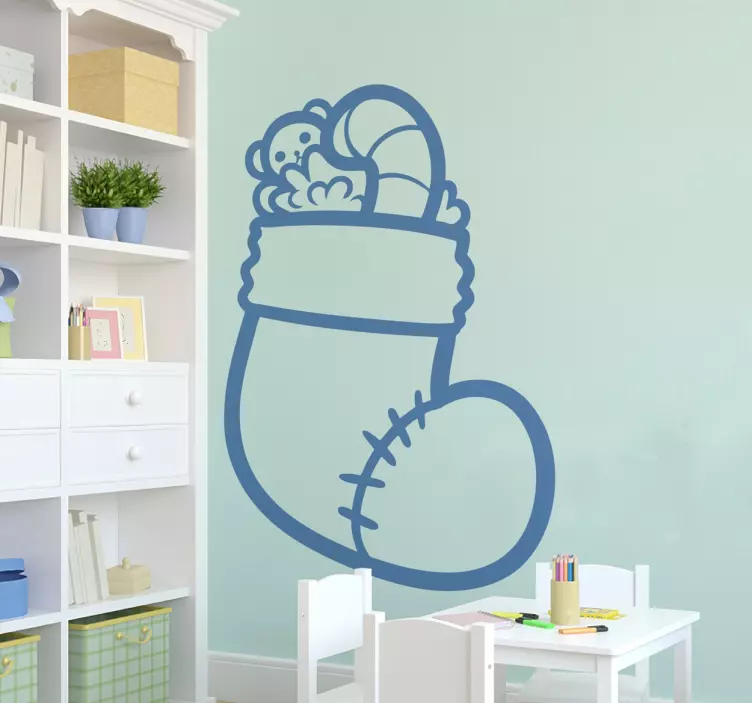 Christmas Stocking Decorative Decal - TenStickers