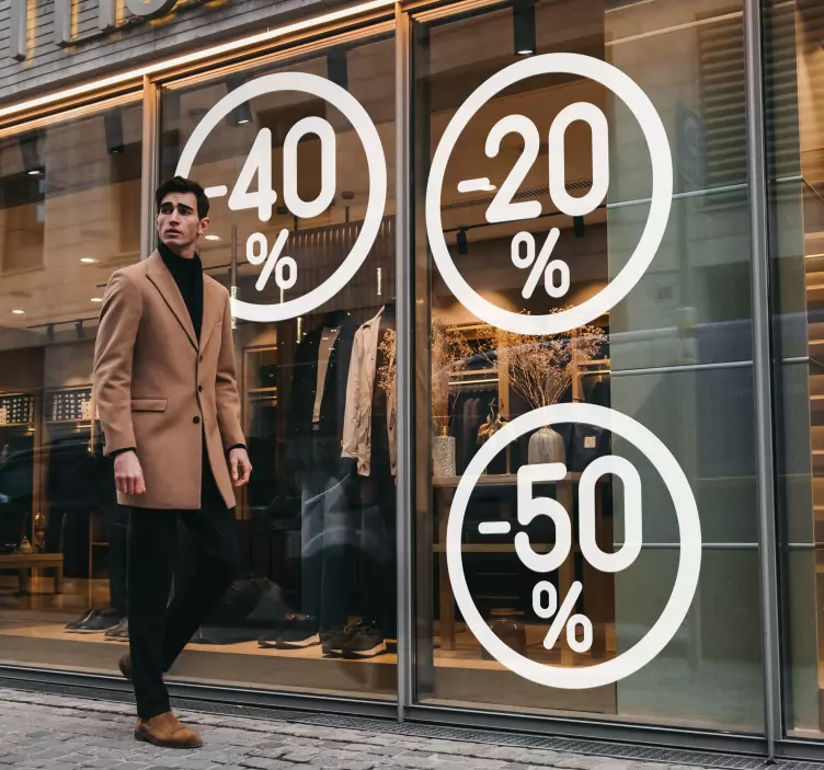 Circle discounts sale sticker - TenStickers