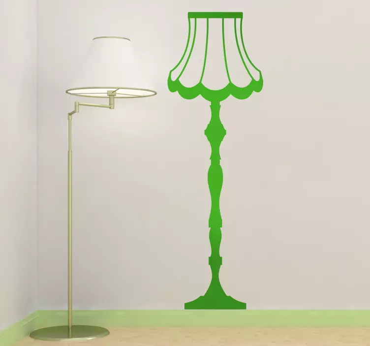 Classic Lamp Decorative Sticker - TenStickers