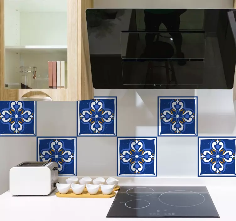Classic Mediterranean design tile sticker - TenStickers