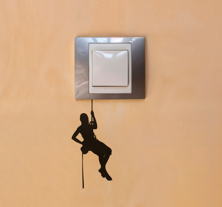 Climber on switch extreme sports sticker - TenStickers